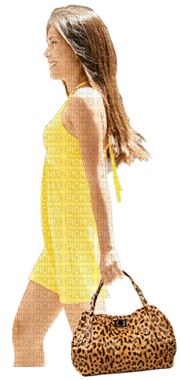 Kaz_Creations Woman Femme Yellow - zadarmo png