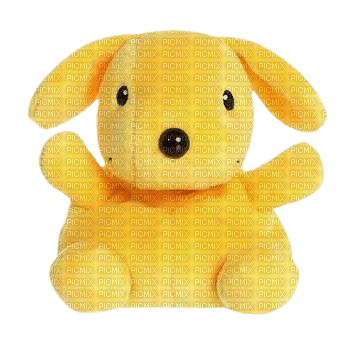 yellow puppy plush toy - png gratis