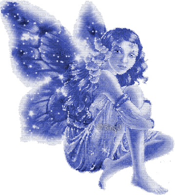 Y.A.M._Fantasy fairy blue - Darmowy animowany GIF