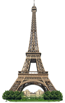 eiffel tower paysage landscape  denkmal monument tube paris city deco ville france - png gratuito