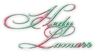 soave text hedy lamarr pink green - png ฟรี