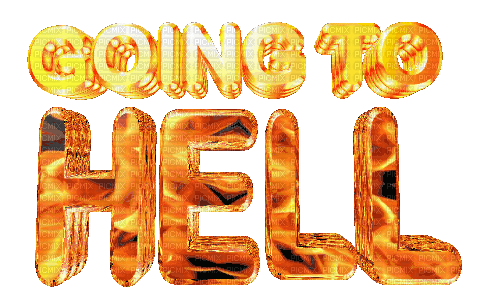 going to hell - Gratis animeret GIF