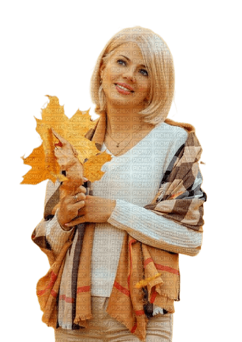 Осенняя женщина - kostenlos png