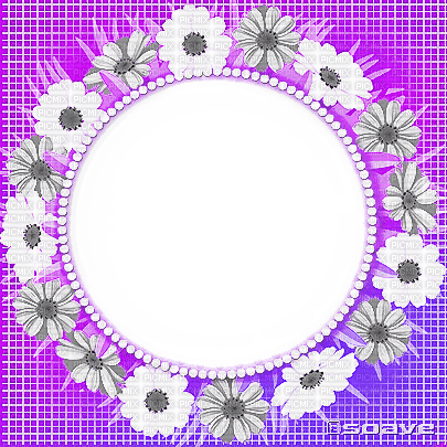 soave frame circle spring summer flowers - kostenlos png