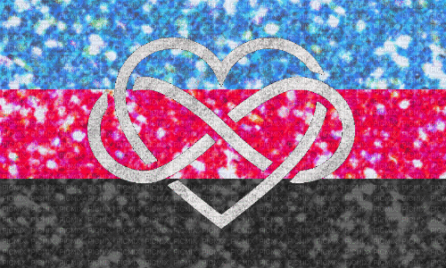 polyamory pride flag - Δωρεάν κινούμενο GIF