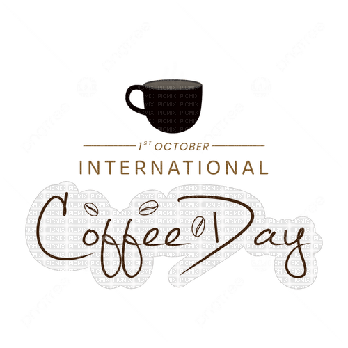 International Coffee Day Text - Bogusia - kostenlos png