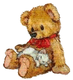 ours en peluche chat gif TEDDY cat ANIMATED - Gratis animerad GIF