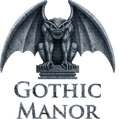 Kaz_Creations  Gothic Manor Logo - bezmaksas png