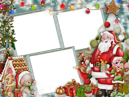 Santa Claus. Frame. Leila - ingyenes png