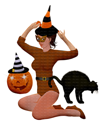 Witch, Halloween - png ฟรี