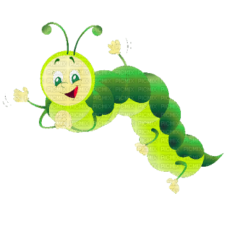 Kaz_Creations Cute Cartoon Caterpillar - darmowe png