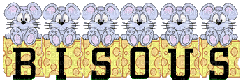 bisous les souris - Besplatni animirani GIF