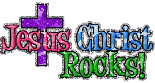 jesus christ rocks - Darmowy animowany GIF