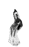 Ghost or witch dancing - Zdarma animovaný GIF