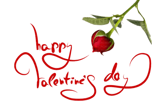 Happy Valentine's Day text - PNG gratuit