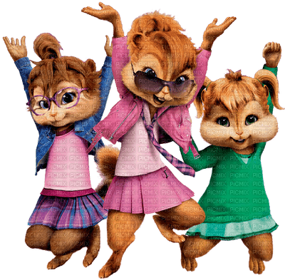 Alvin and the chipmunks chipetten - фрее пнг
