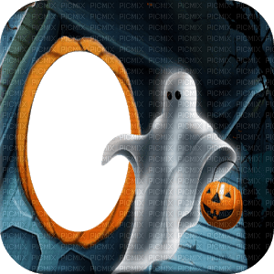 Frame Halloween Fantôme - gratis png