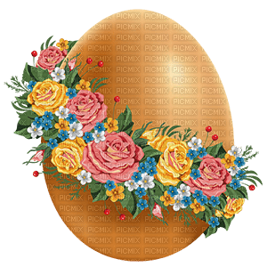 Kaz_Creations Easter Deco Flowers - PNG gratuit