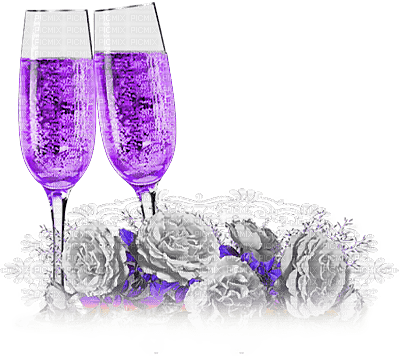 soave deco new year glass flowers rose black white - безплатен png