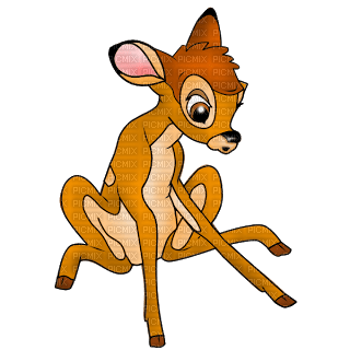 Kaz_Creations Cartoon Bambi And Thumper - ilmainen png