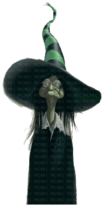 Funny Witch - Animovaný GIF zadarmo