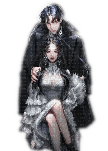 Rena Gothic Paar Freunde Anime - kostenlos png