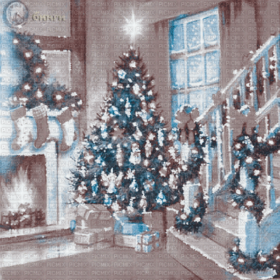 Y.A.M._New year Christmas background Sepia - Бесплатный анимированный гифка