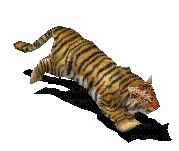 Low Poly Tiger - Darmowy animowany GIF