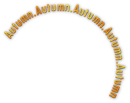 soave text autumn circle yellow orange - gratis png