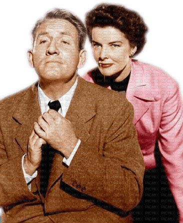 Spencer Tracy,Katharine Hepburn - nemokama png
