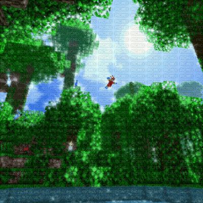 Minecraft Jungle - GIF animasi gratis