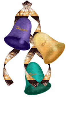 Kaz_Creations Happy New Year Deco - png gratis