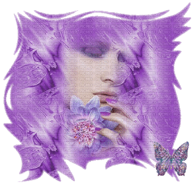 femme en violet - Δωρεάν κινούμενο GIF