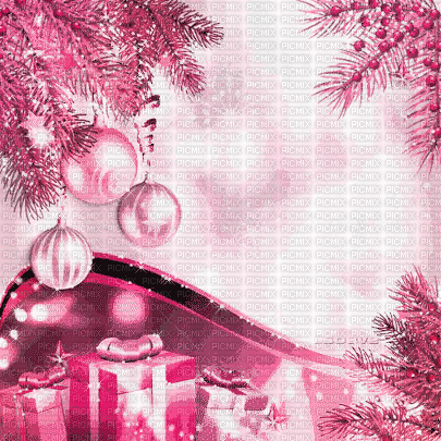 soave background animated  christmas branch gift - 免费动画 GIF