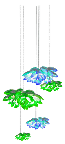 Flowers.Blue.Green - png gratuito