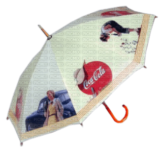 Kaz_Creations Deco Coca-Cola Umbrella - Free PNG
