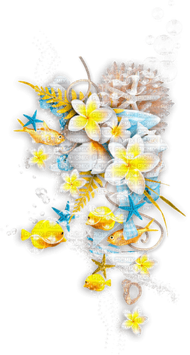 Cluster.Summer.Gold,Yellow,White.Blue - png grátis