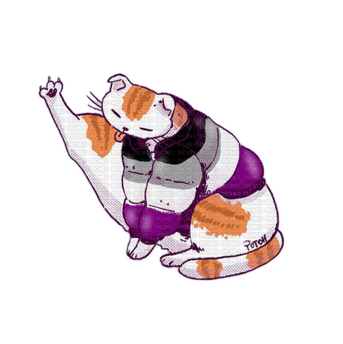 Ace pride cat - Free PNG