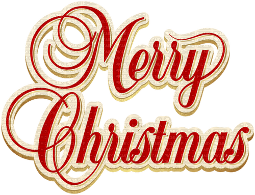 Merry Christmas.Text.red.Victoriabea - PNG gratuit
