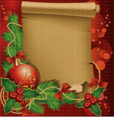 Christmas Scroll - kostenlos png
