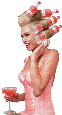 Kaz_Creations Woman Femme Drinking Cocktail - png grátis