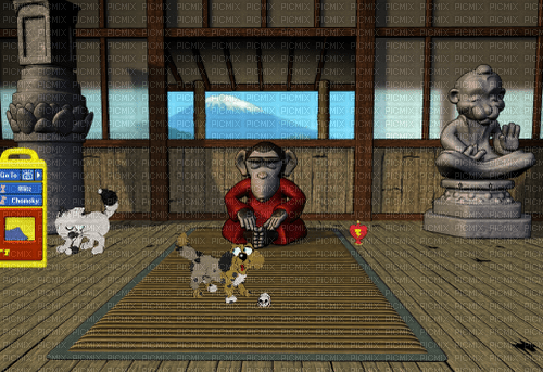 Petz in Asian Temple - безплатен png