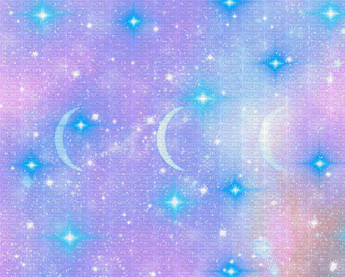 Shiny glitter moon kawaii background - Ilmainen animoitu GIF