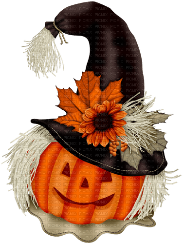 Scarecrow Witch Pumpkin-RM - PNG gratuit