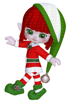 Kaz_Creations Dolls Cookie Elfs Red and Green Christmas - png ฟรี
