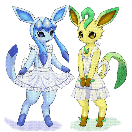 🐺Glaceon🐺 🐱Leafeon🐱 - безплатен png