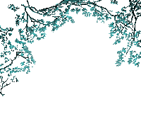 rama hojas tourquesas gif dubravka4 - Безплатен анимиран GIF