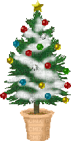 Christmas tree animated oldweb gif - GIF animé gratuit