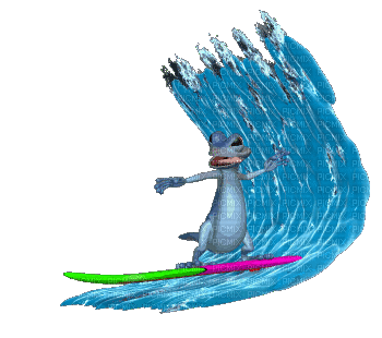 cecily-animation vague surf - Animovaný GIF zadarmo