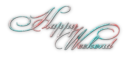 soave text happy weekend pink teal - ilmainen png